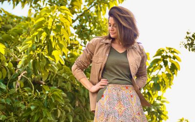 Nueva temporada, flores y falda larga